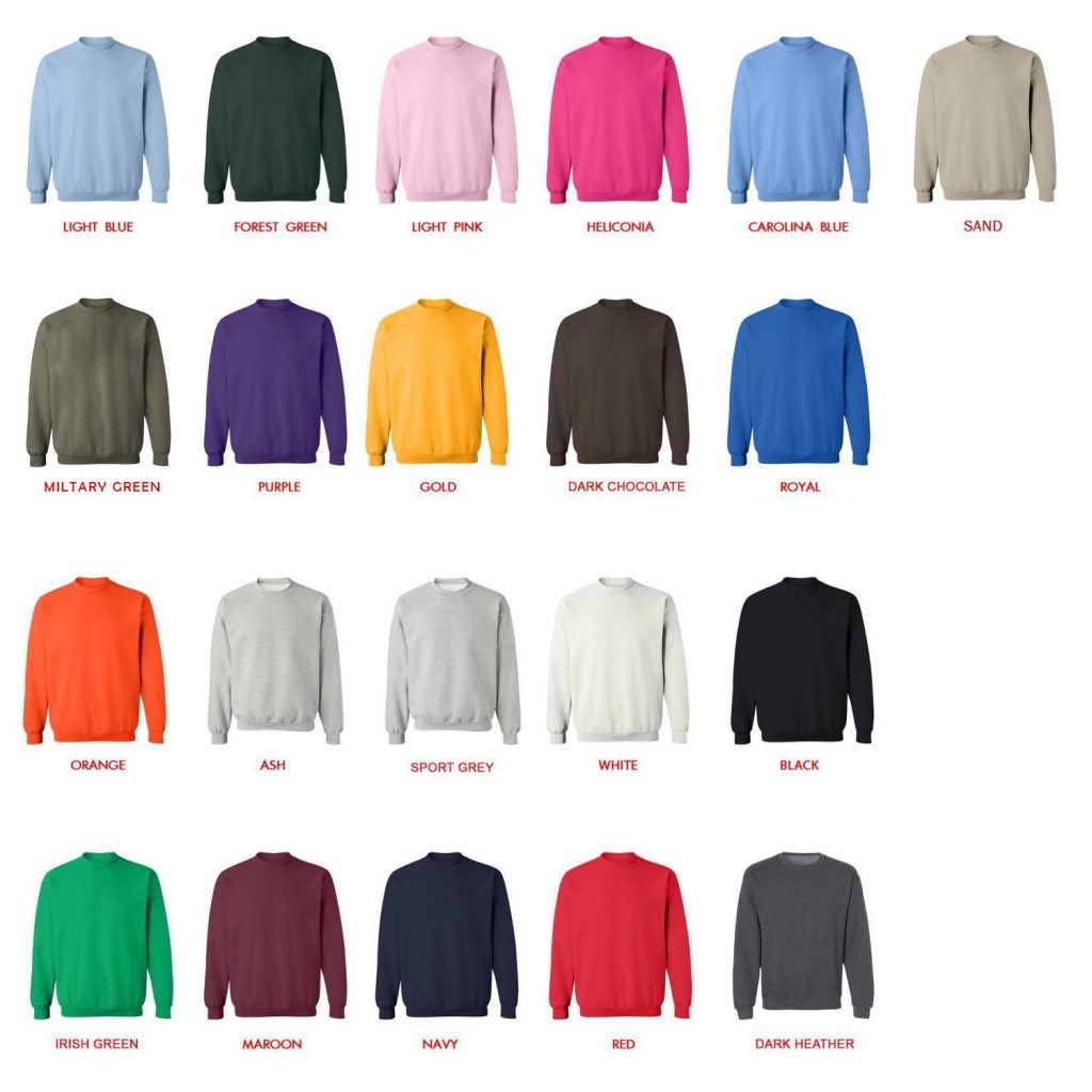 sweatshirt color chart - Laufey Store